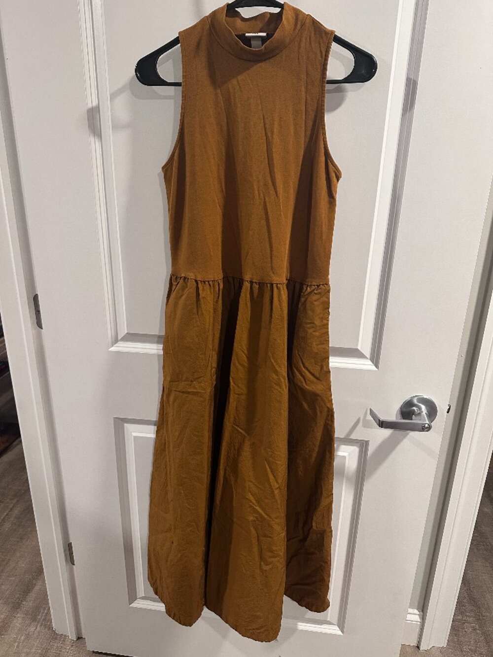Women's Brown Maxi Dress w/ Pockets